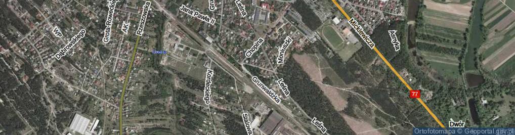 Zdjęcie satelitarne Dworcowa ul.